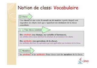 Notion de class: Vocabulaire
36
 