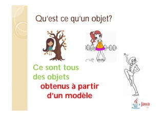 Qu’est ce qu’un objet?
Ce sont tous
des objets
obtenus à partir
d’un modèle
58
 