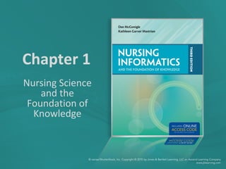 Chapter 1
Nursing Science
and the
Foundation of
Knowledge
 