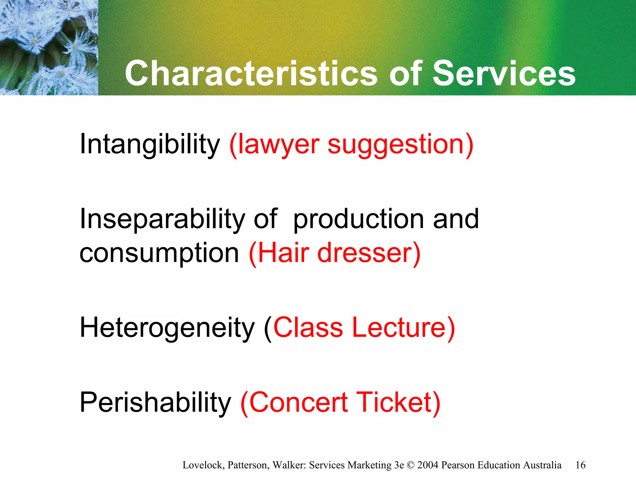 Services Marketing Lovelock Chapter 01 | PPT