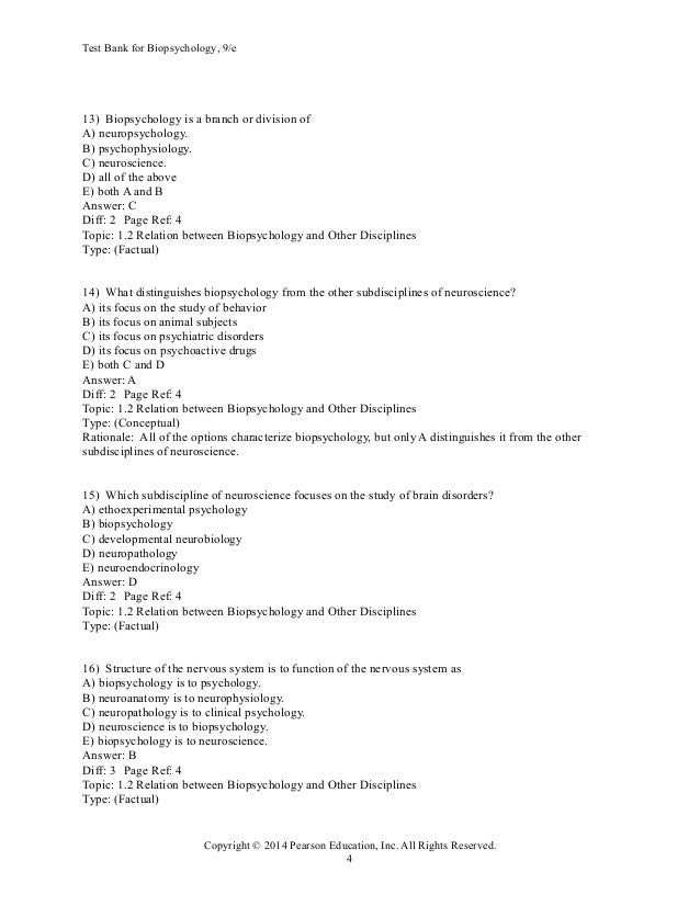 Biopsychology pinel 9th edition Biopsychology pinel 9th edition