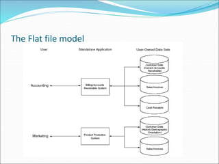 The Flat file model
 