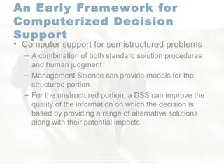 Ch01 A decision support system (DSS) | PPT