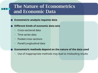 The Nature of Econometrics and Economics Data | PPTX