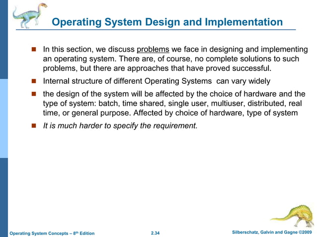 Operating System- Structures of Operating System | PPT | Operating ...