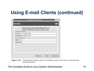Using E-mail Clients (continued) 
