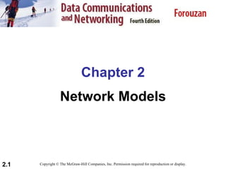 Chapter 2 Network Models Copyright © The McGraw-Hill Companies, Inc. Permission required for reproduction or display. 