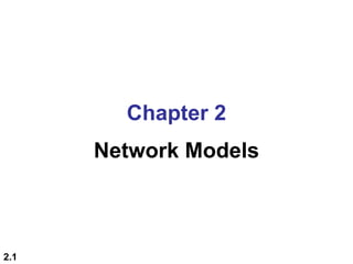 Chapter 2
      Network Models



2.1
 