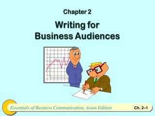 Essentials of Business Communication, Asian Edition
Essentials of Business Communication, Asian Edition    Ch. 1-1
                                                      Ch. 2–1    1
 