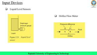 16
Input Devices
 Liquid Level Sensors
 Orifice Flow Meter
 