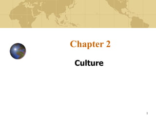 1
Chapter 2
Culture
 