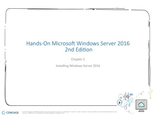 Hands-On Microsoft Windows Server 2016 presentation | PPTX