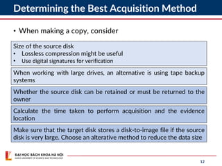 Comprehensive Guide to Digital Data Acquisition in Forensics | PDF