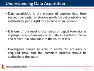 Comprehensive Guide to Digital Data Acquisition in Forensics | PDF