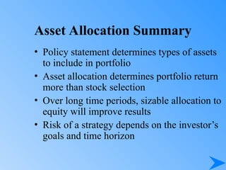 Comprehensive Guide to Asset Allocation and Portfolio Management in ...