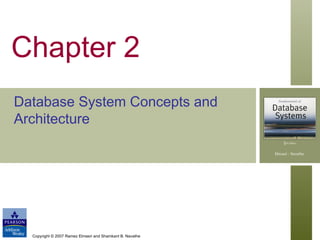 Copyright © 2007 Ramez Elmasri and Shamkant B. Navathe
Chapter 2
Database System Concepts and
Architecture
 