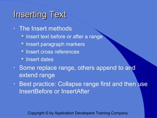 Working with the Microsoft Office Object Models | PPT