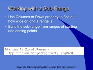 Working with the Microsoft Office Object Models | PPT