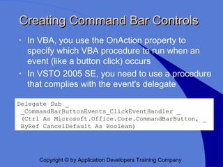 Working with the Microsoft Office Object Models | PPT