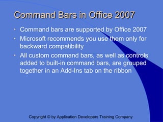 Working with the Microsoft Office Object Models | PPT