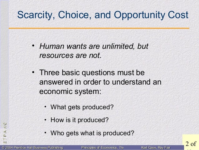economics as a science of scarcity and choice explain