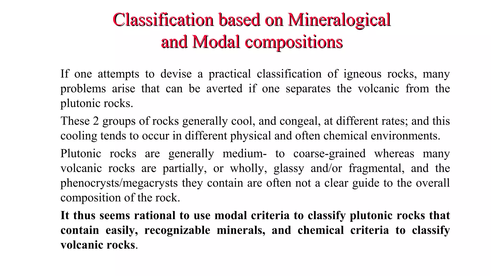 Ch 02 igneous classification | PPT