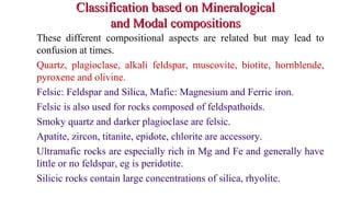 Ch 02 igneous classification | PPT
