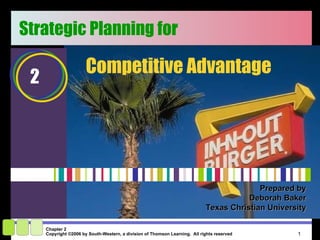Prepared by Deborah Baker Texas Christian University Strategic Planning for  Competitive Advantage 2 