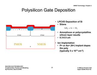 Comprehensive CMOS Technology Process Flow and Fabrication Techniques | PDF