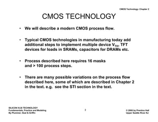 Comprehensive CMOS Technology Process Flow and Fabrication Techniques | PDF
