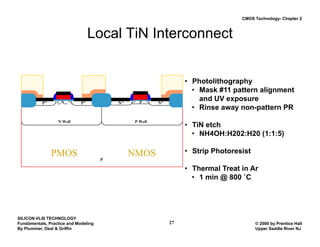Comprehensive CMOS Technology Process Flow and Fabrication Techniques | PDF