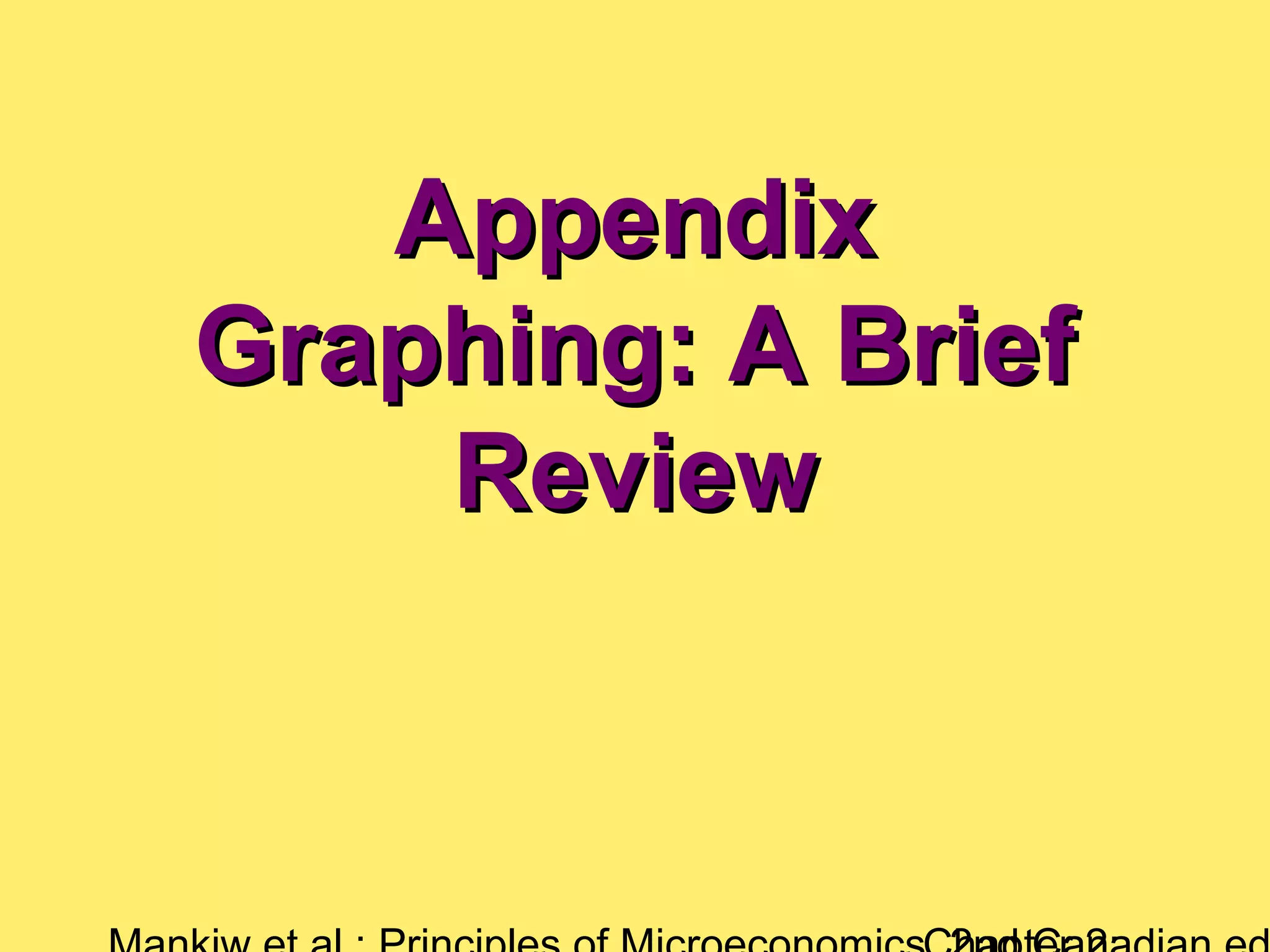 AppendixAppendix
Graphing: A BriefGraphing: A Brief
ReviewReview
 