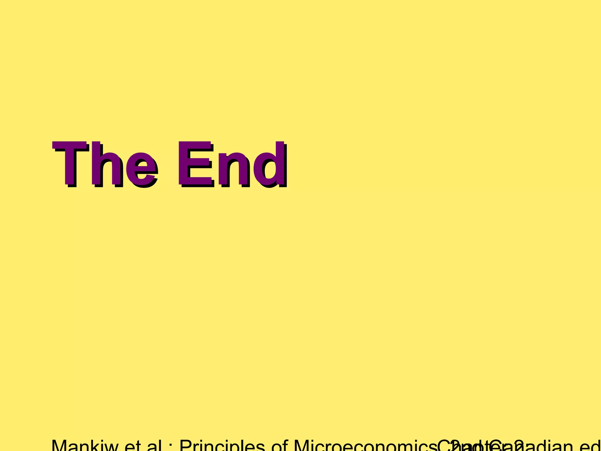 The EndThe End
 
