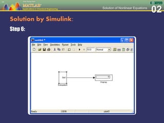 02Solution of Nonlinear Equations
Solution by Simulink:
Step 6:
19
 