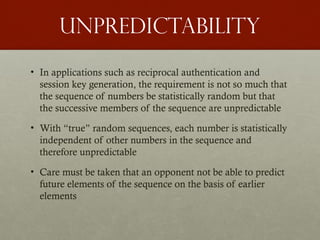 Unpredictable Numbers Ch02 NetSec5e Network Security Essential Chapter 2.pptx