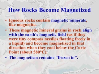 Magnetic Lines Rocks Plate tectonics | PPT