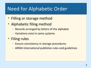 Ch02 records management | PPT