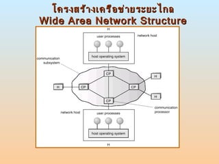 โครงสร้างเครือข่ายระยะไกล Wide Area Network Structure 