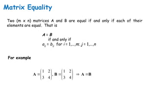Linear Algebra Ch 2 Matrix Multiplication | PPTX