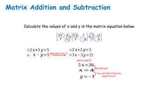 Linear Algebra Ch 2 Matrix Multiplication | PPTX