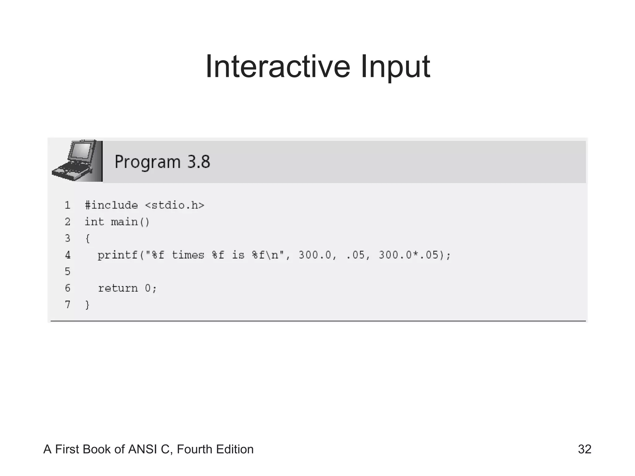 Interactive Input 