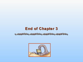 End of Chapter 3 