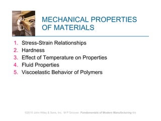 MECHANICAL PROPERTIES  OF MATERIALS ,[object Object],[object Object],[object Object],[object Object],[object Object]