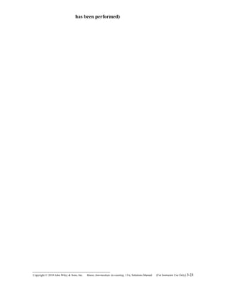 has been performed)
Copyright © 2010 John Wiley & Sons, Inc. Kieso,    Intermediate Accounting, 13/e, Solutions Manual (For Instructor Use Only)    3-23
 