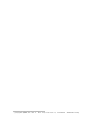 3-74Copyright © 2010 John Wiley & Sons, Inc. Kieso,    Intermediate Accounting, 13/e, Solutions Manual (For Instructor Use Only)   
 