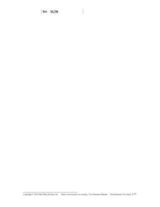 Bal. 55,790
Copyright © 2010 John Wiley & Sons, Inc. Kieso,    Intermediate Accounting, 13/e, Solutions Manual (For Instructor Use Only)    3-77
 