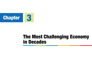 The Most Challenging Economy
in Decades
Chapter 3
 