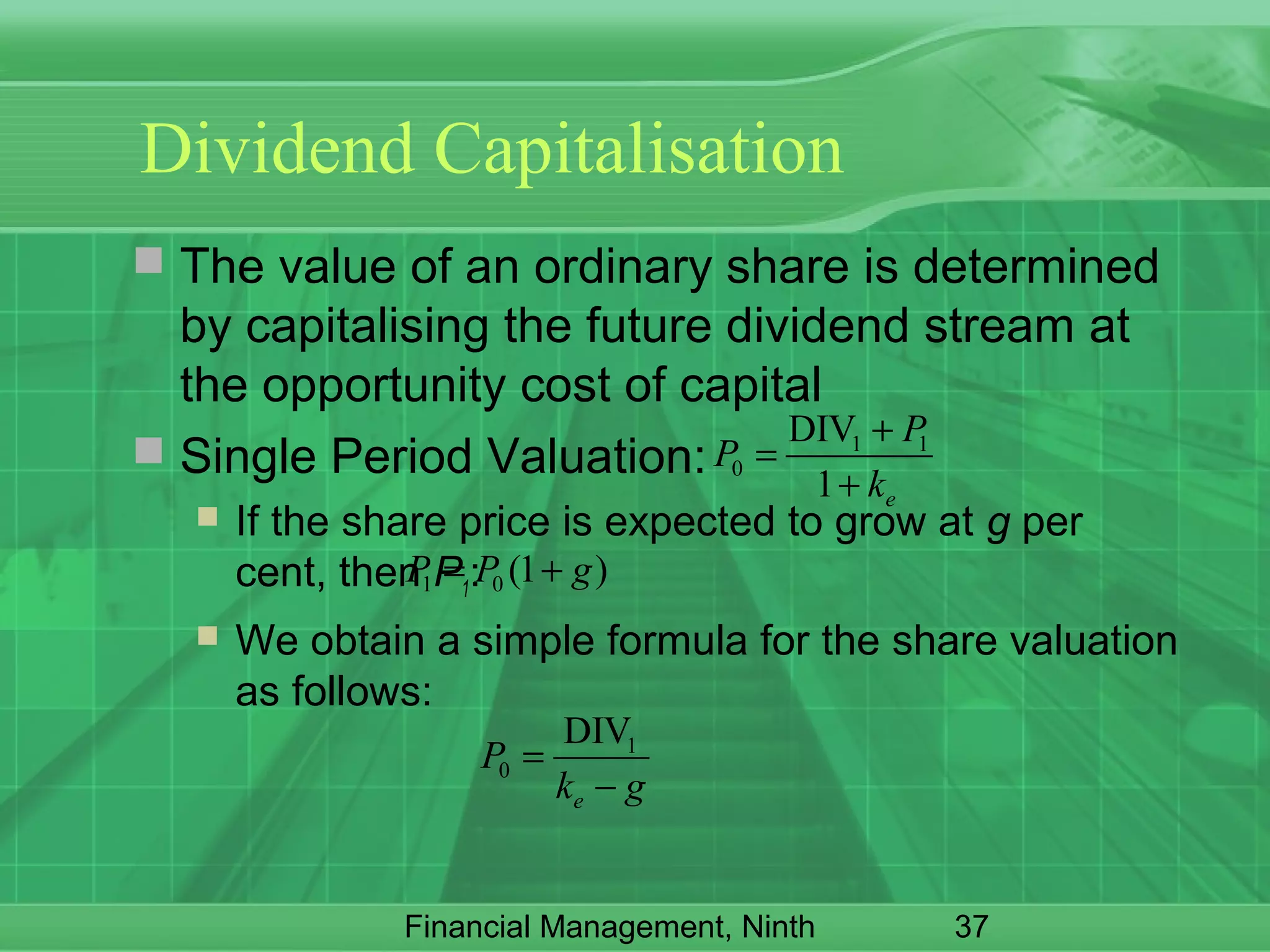 valuation of bonds and share | PPT