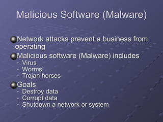 Ch 3: Network and Computer Attacks | PDF