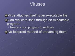Ch 3: Network and Computer Attacks | PDF